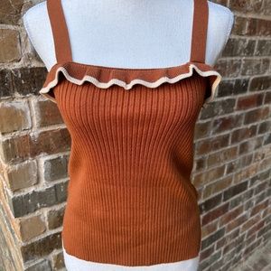 Ribbed strap top